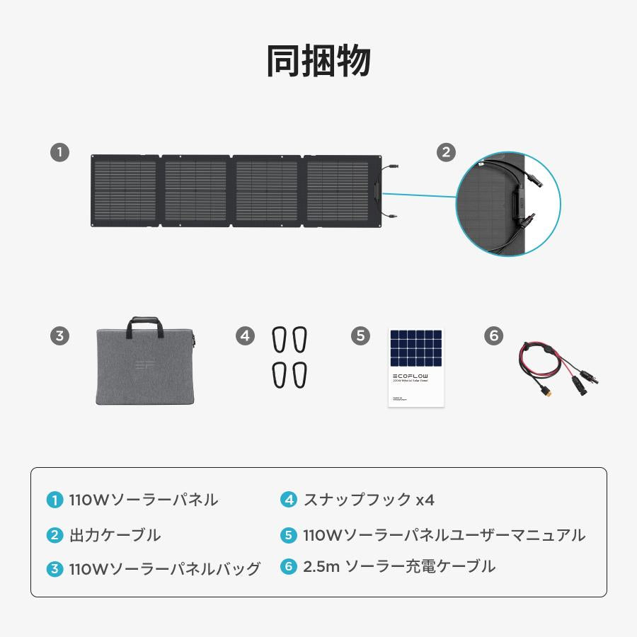 ECO FLOW ソーラーパネル110W